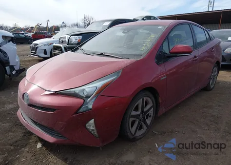 2016 Toyota Prius Three Touring from USA, damaged, VIN JTDKARFU9G3518041